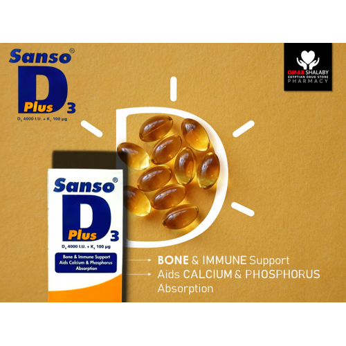 SANSO D3 PLUS DIETARY SUPPLEMENT VITAMIN D3 4000 IU VITAMIN K2 100 SANSO D3 PLUS DIETARY SUPPLEMENT VITAMIN D3 4000 IU VITAMIN K2 100